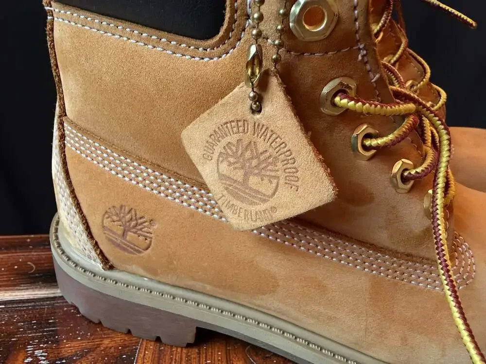 Timberland Youth 6-Inch Premium Waterproof Wheat Boots